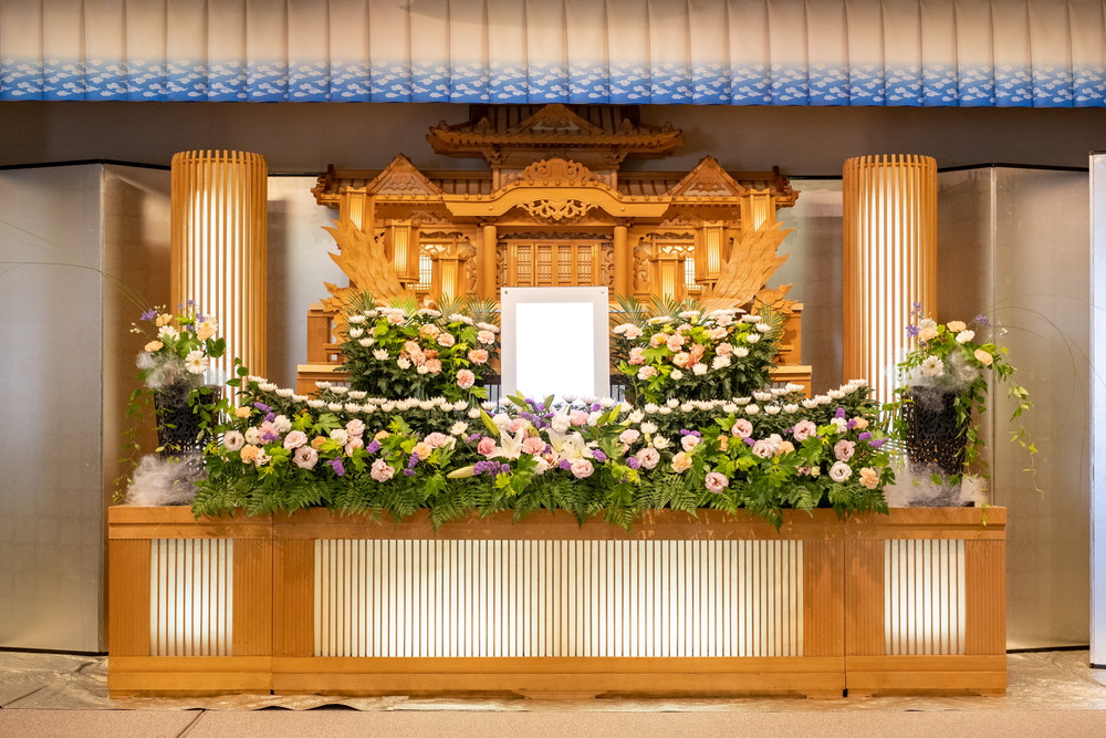 石巻葬儀社/石葬会館の別館白木祭壇